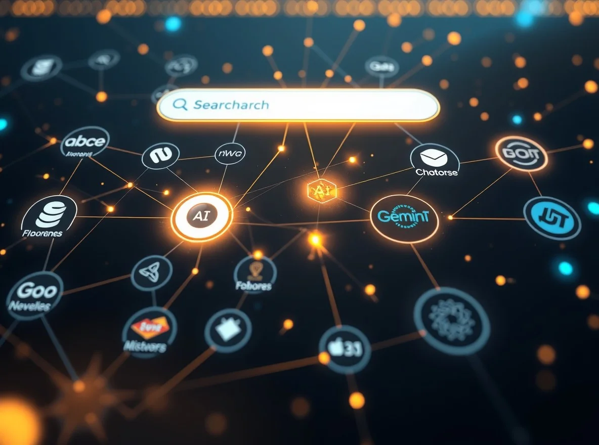 Wyszukiwanie AI w ChatGPT, Gemini i Perplexity z cytowaniami firm jako źródeł odpowiedzi