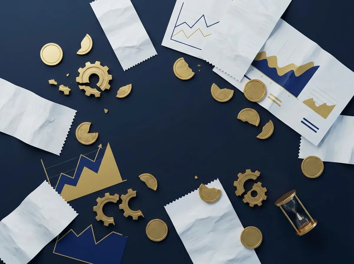 Grafika koncepcyjna przedstawiająca utratę budżetu reklamowego w tradycyjnym modelu marketingowym